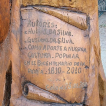La Llama de la Esperanza - Placa tallada