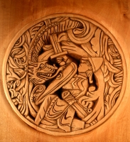Caballero y serpiente