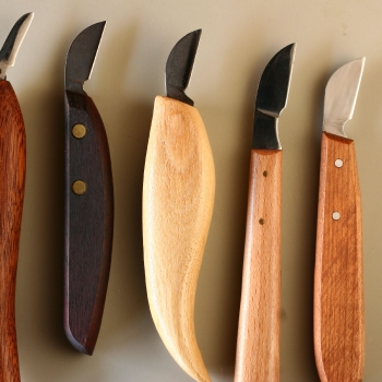 Cinco cuchillos de Chip Carving